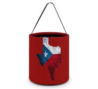 Texas Czech Republic Flag Halloween Bucket Candy Buckets Gift Bag | Mini Buckets,with Handle,Halloween Tote Candy Bags,Halloween Party Supplies,Treat Bags