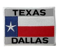 Texas Dallas Flag Patch Iron Sew On Jersey Cap Jacket Shirt USA Embroidery Badge