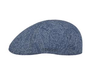 Texas Denim Paisley Flat Cap by Stetson