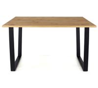 Texas Dining Table - 2 Seater - 118cm - Industrial Style - Oak