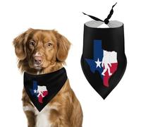 Texas Distressed Bigfoot Flag Printed Dog Bandanas Pet Scarf Triangle Adjustable Kerchief Accessories for Cat Dog