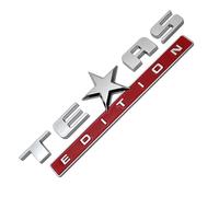 Texas Edition Car Sticker, Texas Edition Star Sticker | Stick Emblem Badge,Abs Side Door Sticker, Stick Emblem Badge, Cool and Stylish Car Decal for Door, Car, Tailgate