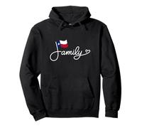 Texas Family - Texan Flag Heritage Word Art Pullover Hoodie