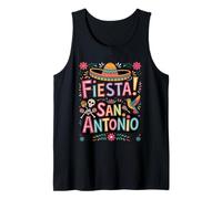 Texas Fiesta Squad San Antonio Bold Folk Art Vibes Tank Top
