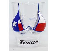 Texas Flag Bikini Bust 3D Shot Glass