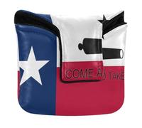 Texas Flag Come and Take It Golf Putter Cover Mallet Magnetic | Putter Headcovers,for Men and Women,Waterproof PU Leather