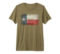 Texas Flag in Grungy Style Premium T-Shirt