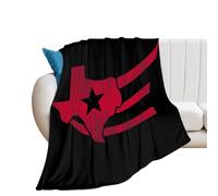 Texas Flag Map Flannel Blanket Throw 250g Lightweight Carpet Large Bed Blankets for Sofa Couch Bed 30"*40"（76 * 100cm）