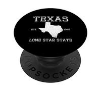Texas Flag State US Vintage Longhorn Texas Retro PopSockets Swappable PopGrip