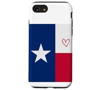 Texas Flag Texan Heart Proud Heritage Independence Day Case for iPhone SE (2020) / 7/8
