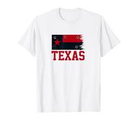 Texas Flag Typography Anarchist Socialist Grunge T-Shirt