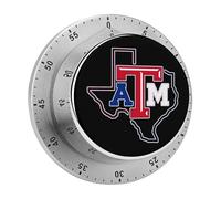 Texas Flag Vintage Kitchen Timers No Batteries Loud Alarm Digital Timer for Baking Cooking