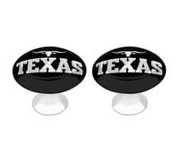 Texas Funny Cabinet Knobs 2 Pack Round Drawer Dresser Pulls Door Handles Knobs for Door Wardrobe