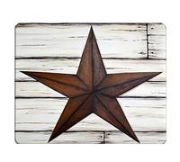 Texas Gaming Mousepad Vintage Western Texas Star On Old Wood Mouse Pad Mouse Mat for Computer Desk Laptop Office 9.4"x7.9" Non-Slip Rubber
