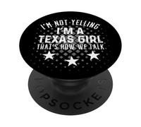 Texas Girl Humor Design Loud and Proud Southern Spirit PopSockets Adhesive PopGrip