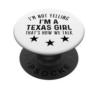 Texas Girl Humor Design Loud and Proud Southern Spirit PopSockets Adhesive PopGrip