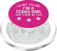 Texas Girl Humor Design Loud and Proud Southern Spirit PopSockets PopGrip for MagSafe
