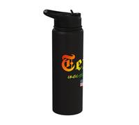 Texas Gothic Design Lgbtqai+ Rainbow Version Stainless Steel Insulated Water Bottle