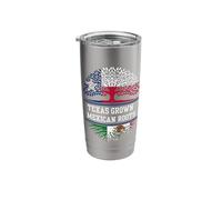 Texas Grown with Mexican Roots - Mexico Stainless Steel Insulated Tumbler