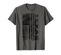 Texas Grunge USA Flag Proud Patriotic TX State T-Shirt