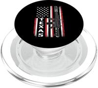 Texas Gun USA Flag Rifle - 2A Patriot Gun Pride USA PopSockets PopGrip for MagSafe