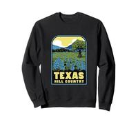 Texas Hill Country Retro Bluebonnets Sweatshirt