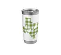 Texas Home Checkered Outline Graphic Stainless Steel Insulated Tumbler