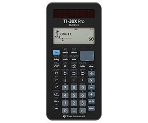 Texas Instruments TI-30X Pro Mathprint School Calculator with 4 Line High Resolution Display, Solar and Battery Powered, Black
