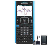 Texas Instruments TI-Nspire CX II CAS Graphing Calculator | Color Screen, 8 Built-in Apps, Python Programming, Included Software, for Math, Science and Finance | Signature Series Power Bundle