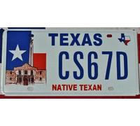 Texas License Plate, Native Texan 6x12 inches License Plate Sign