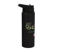 Texas Logo Gothic Design Camouflage Version Stainless Steel Insulated Water Bottle