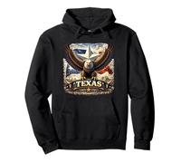Texas Lone Star Eagle State Pride Art Pullover Hoodie