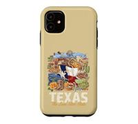 Texas Lone Star State Pride Symbols Collage Art Case for iPhone 11