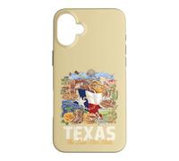 Texas Lone Star State Pride Symbols Collage Art Case for iPhone 16 Plus