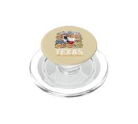 Texas Lone Star State Pride Symbols Collage Art PopSockets PopGrip for MagSafe