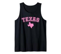 Texas Lone Star State Vintage Desert Texan Cowboy TX Pink Tank Top