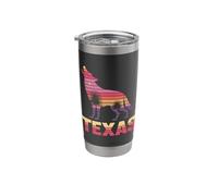 Texas Lone Wolf Howling Retro Sunset Stainless Steel Insulated Tumbler
