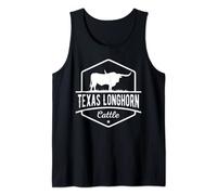 Texas Longhorn Cattle - Longhorn Cow For Cattle Farmer Tank Top