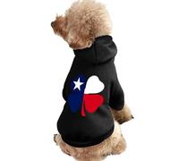 Texas Luck Clover Dog Clothes Short Sleeve Pet Hoodie Cute Cat Costume Jacket Tee for Small Dogs XL