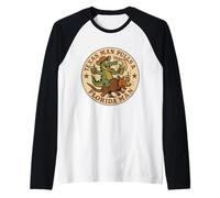 Texas Man Pulls a Florida Man Raglan Baseball Tee