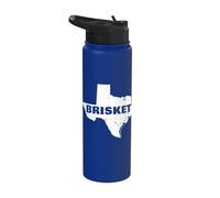 Texas Map BBQ Texas Brisket Stainless Steel Insulated Water Bottle