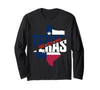 Texas Map | Patriotic Texan | Don't Mess with The Texas Long Sleeve T-Shirt