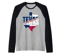 Texas Map | Patriotic Texan | Don't Mess with The Texas Raglan Baseball Tee