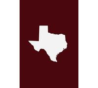 TEXAS MAROON AND WHITE - Premium Lined Journal | 6" x 9" | Soft Cover | 120+ Pages: A High-Quality Writing Notebook - Ideal for School, Work, or Thoughtful Gifts