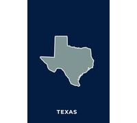TEXAS - NAVY AND SILVER (Lone Star Edition) - Premium Lined Notebook | 6" × 9" | Soft Cover | 120+ Pages: A High-Quality Writing Notebook Featuring the Iconic Texas Silhouette
