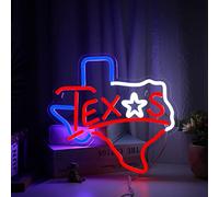 Texas Neon Sign USB Powered for Room Decor Texas Longhorn Neon Sign Lone Star Neon Light Sign Dimmable for Man Cave Bar Wall Art Birthday Gift 12.8 * 12 Inches