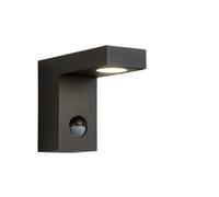 'TEXAS' Non Dimmable Stylish Motion Sensor Outdoor LED Wall Spotlight Lucide Black One Size