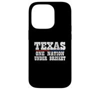 Texas One Nation Under Brisket BBQ - Funny Texas BBQ Case for iPhone 14 Pro