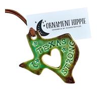 Texas Ornament Decoration, Acrylic Car Charm, Heart Shaped Hollow Pendant, Lightweight Scratch Resistant Design for Rearview Mirror, Truck, Home, Bedroom, 3.15x1.97x0.12 Inches
