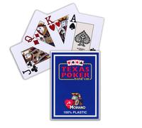 Texas Poker Hold Em Blue Color Playing Cards Modiano Jumbo Index Poker Size New